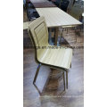 Silla apilable para restaurante Black Bentwood con almohadilla (FOH-SBC01)